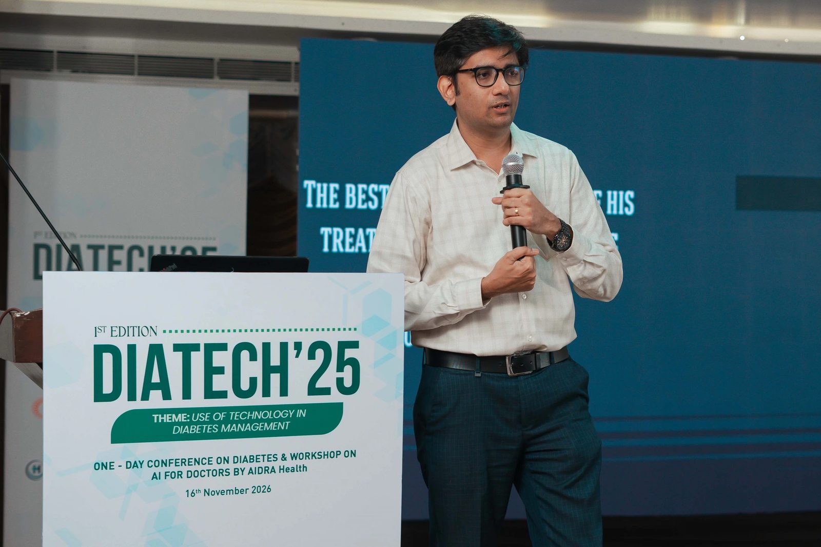 Certificate presentation at DIATECH'25