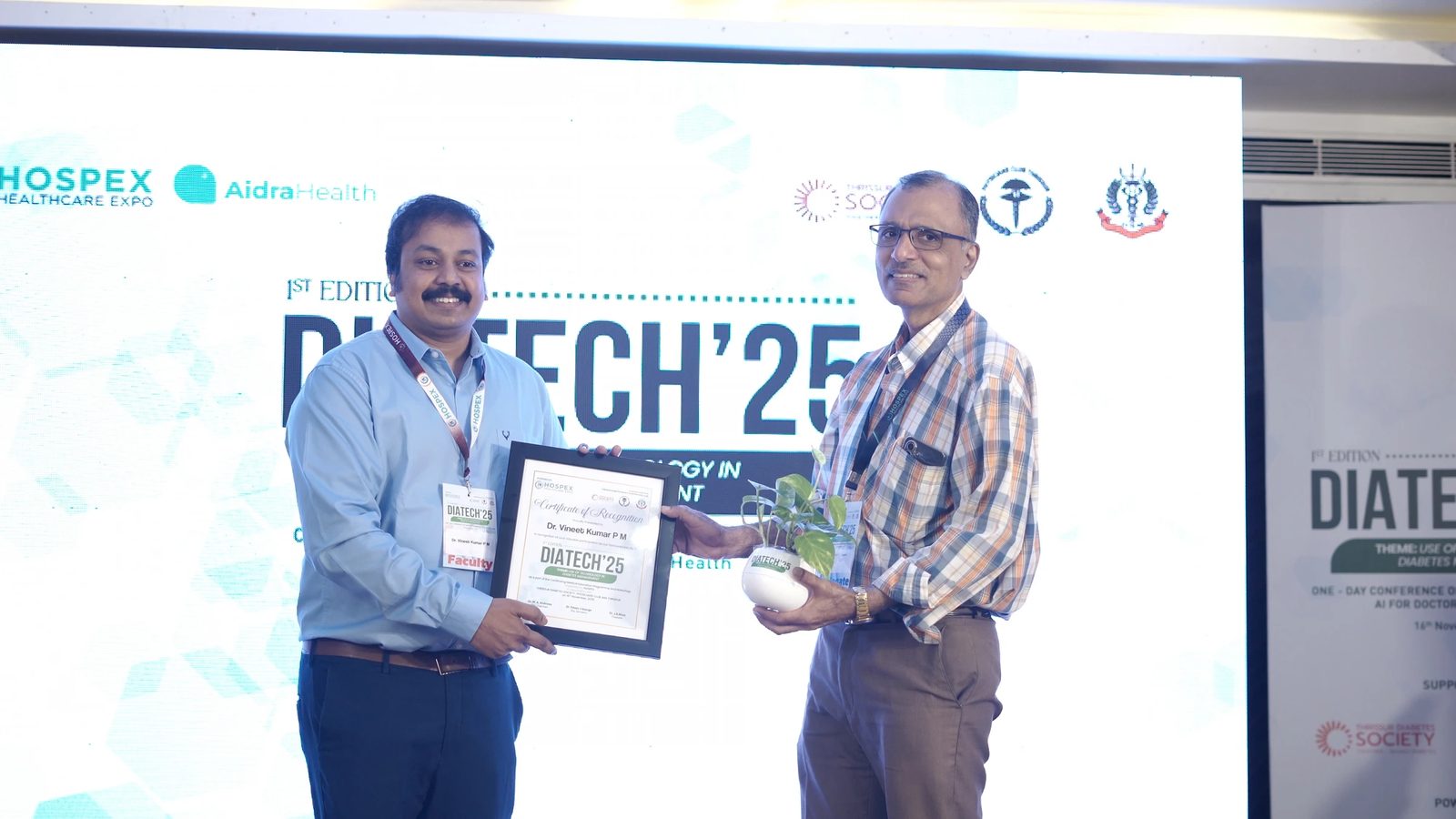 Speaker at the DIATECH'25 podium